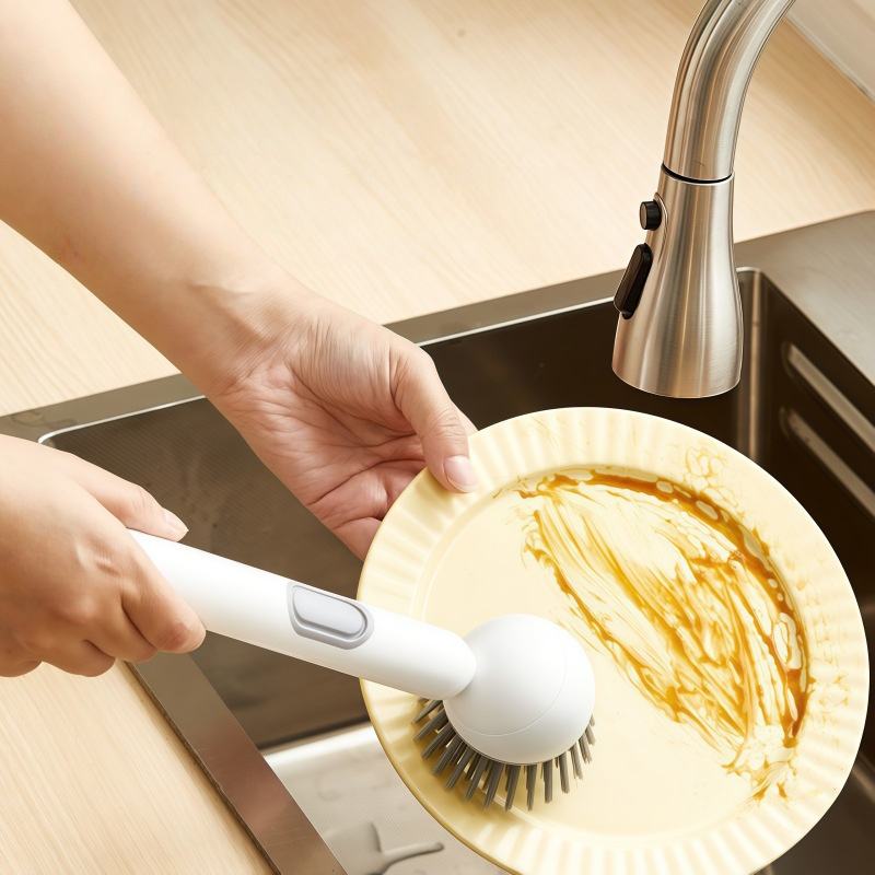 Kitchen brush cleaning demo
